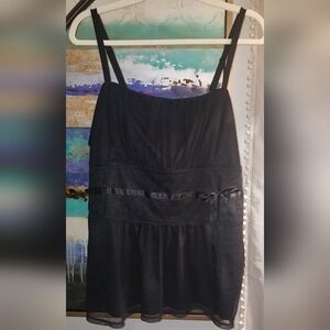 Torrid Black Lace Empire Waist Camisole